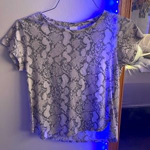 extra small snake skin print shirt